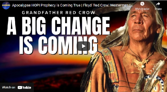 Grandfather Red Crow, A Big Change is Coming